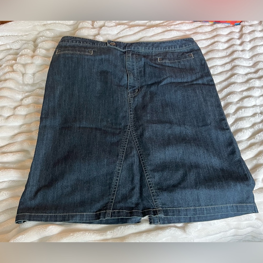 Sigrid Olsen So Blue Blue Denim Skirt